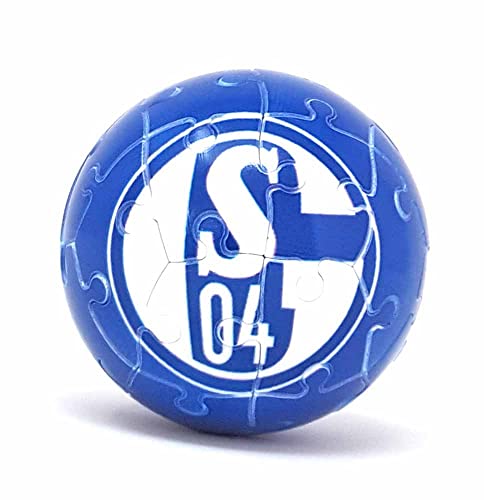 Windworks 5 cm Puzzleball 27 Teile Fußball Bundesliga mit Vereinslogo (FC Schalke 04) von www.windworks.eu