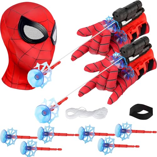wzkhlsy 2 Set Spider Launcher Handschuh, Super Spider Launcher, Handgelenk Spielzeug Set, Kids Spider Hero Handschuhe, Spider Spielzeug Web Shooter, für Fasching Spider Cosplay Spider Geschenk. wzkhlsy 2 Set Spider Launcher Handschuh, Super Spider Launcher, Handgelenk Spielzeug Set, Kids Spider Hero Handschuhe, Spider Spielzeug Web Shooter, für Fasching Spider Cosplay Spider Geschenk. von wzkhlsy