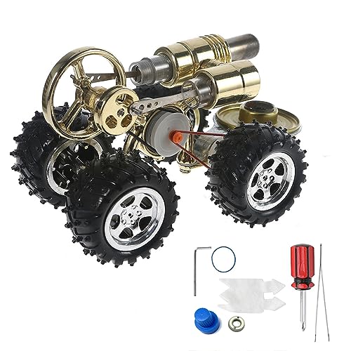 DIY Motormodell Metallauto Montagemodell Spielzeug Elektromotor Auto Fahrzeug Bausatz Schreibtischmotor Für Erwachsene Kinder Wissenschaftliches Experimentierspielzeug Für 5-jährige Jungen von xbiez