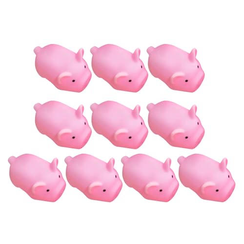Packung Mit 10 Lustigen Schweinchen Quetschspielzeugen Mit Quietschendem Sound Quietschspielzeug Für Erwachsene Und Kinder Anti Stress Entlüftungsöffnungen Dekompressionsspielzeug Quetschspielzeug von xbiez