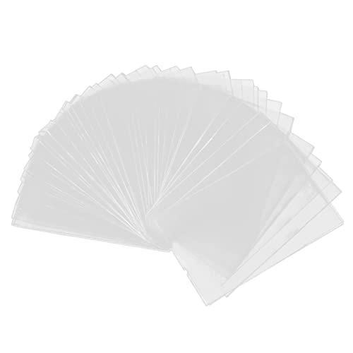 xbiez 100 Stück Kartenhüllen PP Kartenhülle Baseball Kartenhülle Sammelkartenhülle Wasserdicht Durchsichtig Kartenhalter Kartenschutz Kartenschutzhülle Kartensammlerhalter Schutzhüllen von xbiez