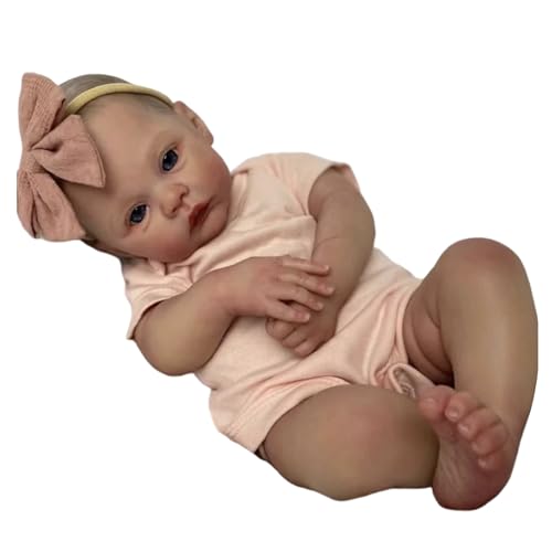 xbiez 18in Wiedergeburt Babypuppe Intimer Begleiter Kleinkind Populär Handwaschable Realistische Mit Bewegender Arm & von xbiez