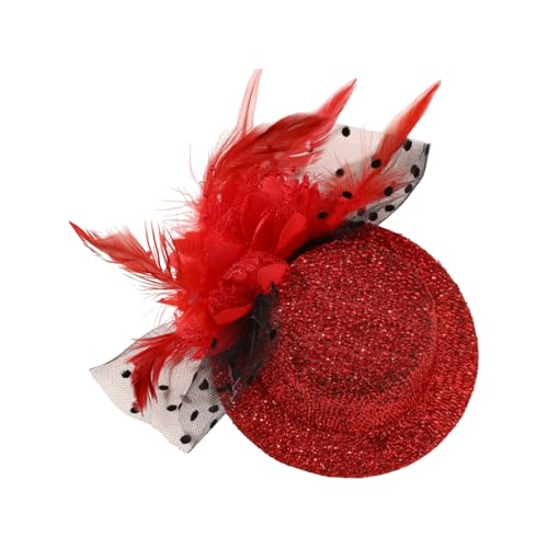 xbiez 1920er Jahre Federhut Haarnadel für Cocktails Party Eleganter Fascinator Hut Cosplay Kostüm Haarspange TeaParty Kopfschmuck xbiez 1920er Jahre Federhut Haarnadel für Cocktails Party Eleganter Fascinator Hut Cosplay Kostüm Haarspange TeaParty Kopfschmuck von xbiez