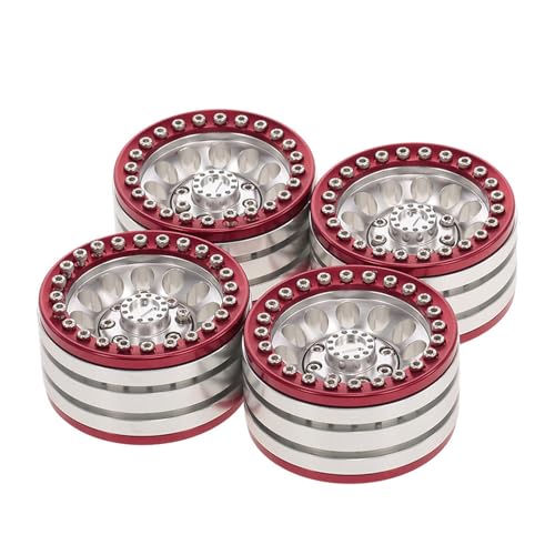 xbiez 4 Pieces/Set Metall Crawler Wheel Rims Crawler Wheel Felgen Für Fernbedienungsauto Modifizierterregelungssteuerungs Crawler Upgrade Vorräte von xbiez