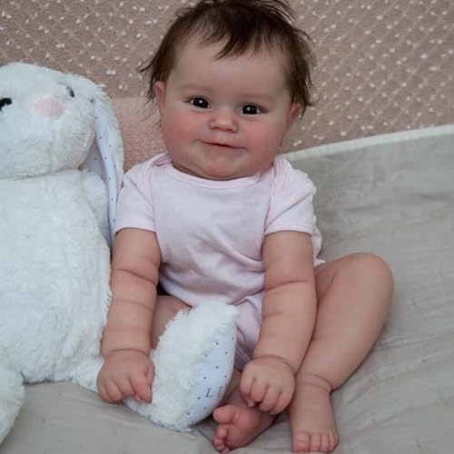 xbiez 50 cm Wiedergeborene Baby Girl Puppenhandhand Von Waschanlage Mit Beweglicher Arm Und Bein Weiche Kuschelpuppe Für Kleinkind Geburtstagsgeschenk Handgefertigt von xbiez