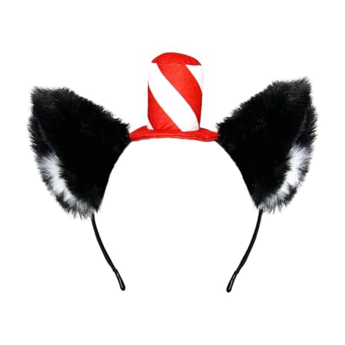 xbiez Anime Stirnband Cosplay Requisiten Kätzchen Haar Hoop Pelziges Kätzchen Haarstyling für Con Stirnband Kätzchen Tier Karneval von xbiez