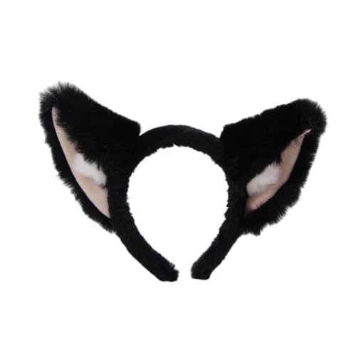 xbiez Anime Stirnband Cosplay Requisiten Welpe Haar Hoop Pelzig Welpe Haarstyling für Con Stirnband Welpe Tier Karneval von xbiez