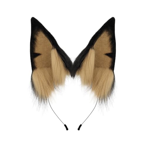 xbiez Anime Stirnband Cosplay Requisiten Welpe Haar Hoop Pelzig Welpe Haarstyling für Con Stirnband Welpe Tier Karneval von xbiez