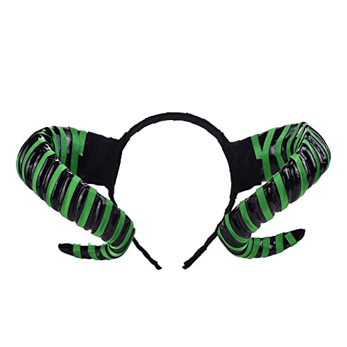 xbiez Antilope Stirnband Teufelshorn Haarreifen Halloween Tiaras Halloween Horn Kopfbedeckung Teufelshörner Stirnband von xbiez