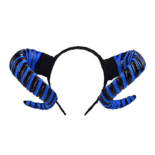 xbiez Antilope Stirnband Teufelshorn Haarreifen Halloween Tiaras Halloween Horn Kopfbedeckung Teufelshörner Stirnband von xbiez