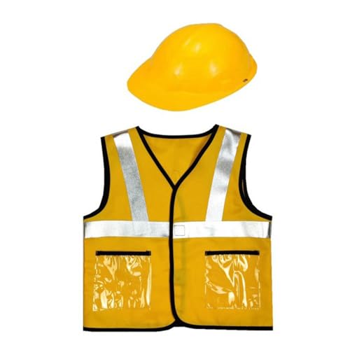 xbiez Arbeiter Kostüm Für Kinder Gürtel Und Kostüm Weste Kinder Baumeister Karriere Outfit Für Kinder Geschenk Arbeiter Kostüm von xbiez
