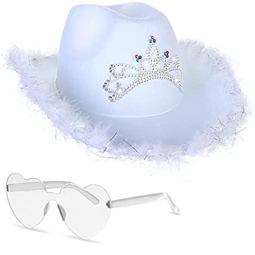 xbiez Cowboyhut, Brille, Bandana, Junggesellinnenabschied, Bandana, Cowgirl-Hut, Damen, Junggesellinnenabschied, Brautrequisiten, Cowgirl, Cosplay xbiez Cowboyhut, Brille, Bandana, Junggesellinnenabschied, Bandana, Cowgirl-Hut, Damen, Junggesellinnenabschied, Brautrequisiten, Cowgirl, Cosplay von xbiez