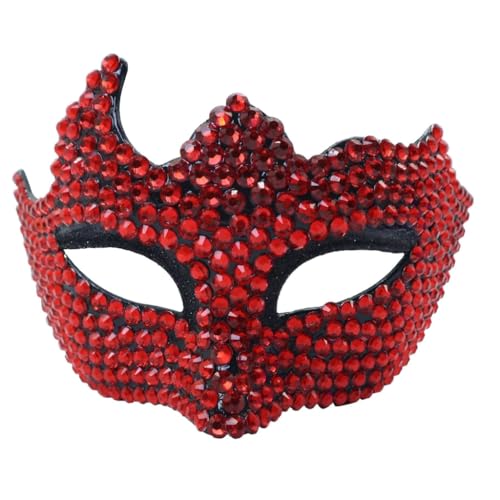 xbiez Einzigartige Strasssteine, halbes Gesicht, angenehm zu tragen, stilvolles Maskenzubehör für Halloween-Mottopartys xbiez Einzigartige Strasssteine, halbes Gesicht, angenehm zu tragen, stilvolles Maskenzubehör für Halloween-Mottopartys von xbiez