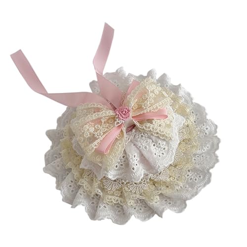 xbiez Eleganter Hut mit Schleifen, verziert, modisches Accessoire, Zylinder für Halloween-Partys und Freizeitausflüge von xbiez