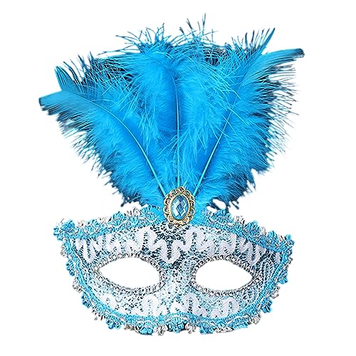 xbiez Feder Maskerade Halloween Karneval Kostüme Hochzeit Party Abschlussball Augenspitze Karneval Kostüm Zubehör Set Für Männer Erwachsene Frauen von xbiez