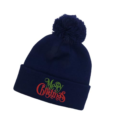 xbiez Festliche Weihnachtsmütze, weiches Acryl, bequeme Mütze, Unisex, für Weihnachtsfeiern und Veranstaltungen, Kinder, Teenager, Erwachsene von xbiez