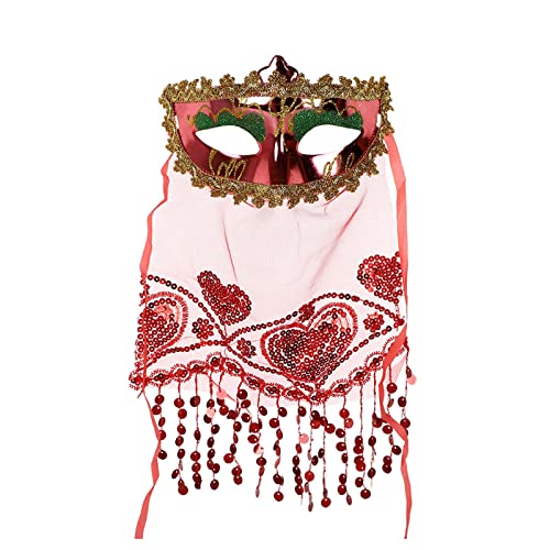 xbiez Frauen Maskerade Mysterious Half Face With Veil Lace Girls Party For Carnivals Halloween Clubs Women Maskerade Mysterious Half Face With Veil Girls Lace Party von xbiez
