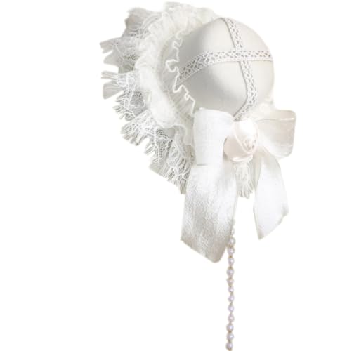 xbiez Kleine Haarspangen mit Schleifenband für Damen, Flapper-Fascinator, Zubehör für Cosplay, elegante Perlen, Rose, Cosplay xbiez Kleine Haarspangen mit Schleifenband für Damen, Flapper-Fascinator, Zubehör für Cosplay, elegante Perlen, Rose, Cosplay von xbiez