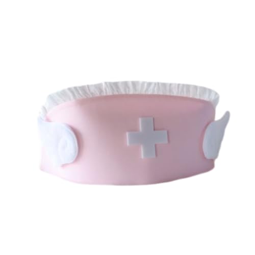 xbiez Krankenschwesterhut, Halloween-Kappen, Krankenschwester-Rollenspiel-Kostüm, Damen, Halloween-Zubehör, Partyzubehör, bequeme Stillmützen xbiez Krankenschwesterhut, Halloween-Kappen, Krankenschwester-Rollenspiel-Kostüm, Damen, Halloween-Zubehör, Partyzubehör, bequeme Stillmützen von xbiez