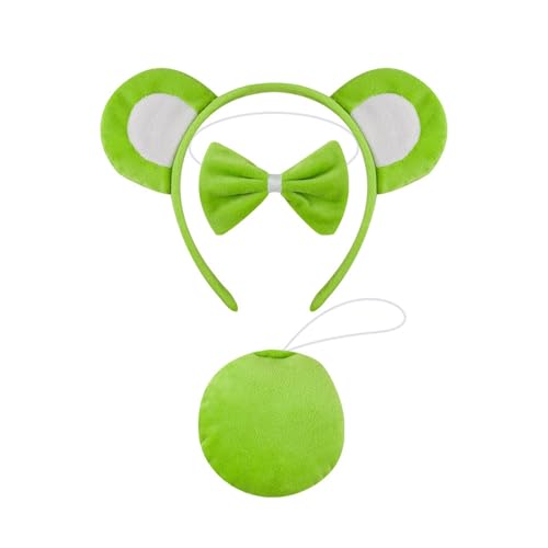 xbiez Modischer Haarreif mit Bärenohren, für Partys und Cosplay, Halloween-Kostüm, Requisiten, leichtes Accessoire für Erwachsene und Kinder von xbiez