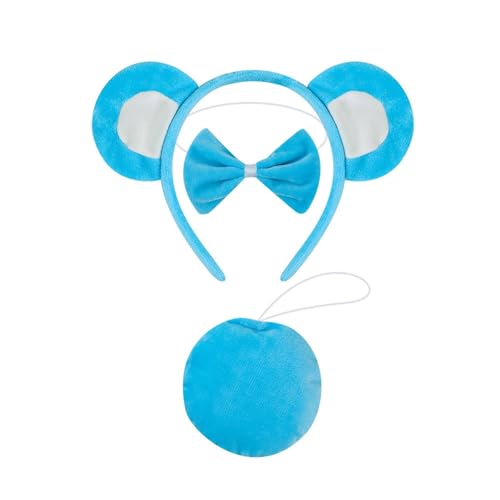 xbiez Modischer Haarreif mit Bärenohren, für Partys und Cosplay, Halloween-Kostüm, Requisiten, leichtes Accessoire für Erwachsene und Kinder von xbiez
