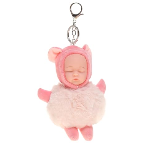 xbiez Plüsch-Schlüsselanhänger für schlafendes Baby, Dekoration, Zubehör, Rucksack, weich, für Kinder, Mädchen, 15 cm hoch xbiez Plüsch-Schlüsselanhänger für schlafendes Baby, Dekoration, Zubehör, Rucksack, weich, für Kinder, Mädchen, 15 cm hoch von xbiez