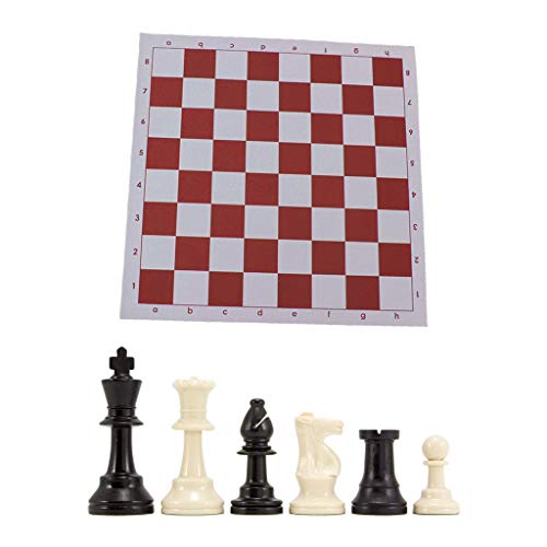 xbiez Schachfiguren Und Mousepad Brett Schachspiel Schach Dame Set von xbiez