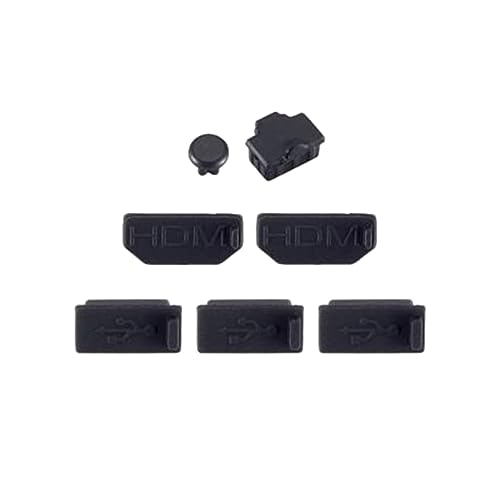 xbiez Staubschutzhüllen, 1 Set mit 7 staubdichten Steckern für XB One X Konsolenstecker, Staubschutz aus Silikon xbiez Staubschutzhüllen, 1 Set mit 7 staubdichten Steckern für XB One X Konsolenstecker, Staubschutz aus Silikon von xbiez