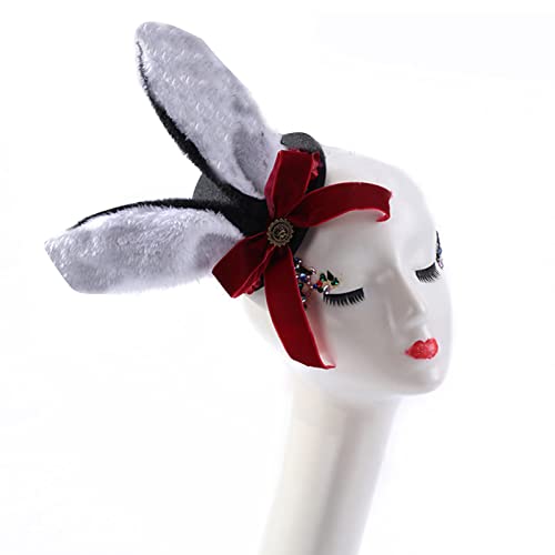 xbiez Steampunk-Fascinator, Hut, kleiner Hut, Steampunk-Blume, Kopfbedeckung, Gothic-Kopfschmuck, Ohr-Haarspangen, Gothic-Kopfbedeckung xbiez Steampunk-Fascinator, Hut, kleiner Hut, Steampunk-Blume, Kopfbedeckung, Gothic-Kopfschmuck, Ohr-Haarspangen, Gothic-Kopfbedeckung von xbiez