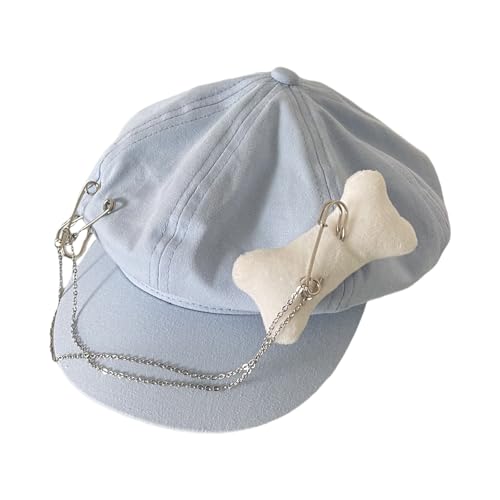 xbiez Trendige Baskenmütze, Unisex, Kopfbedeckung, Accessoire für Damen und Herren, Cabbie-Hut für Halloween, Cosplay von xbiez