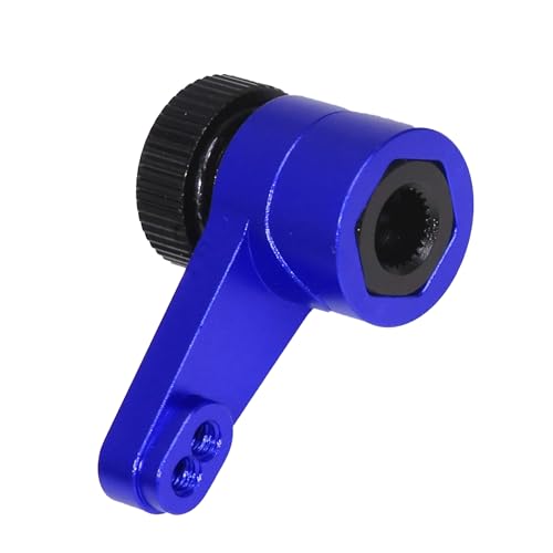 xbiez Verstellbarer Servo-Arm, strapazierfähig, für ferngesteuerte Crawler, schwarz, Upgrade-Teile für 1/10 Fernbedienungs-Raupen, Aluminium-Servoarm von xbiez