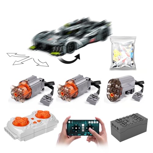 XGREPACK Fernbedienung Motorrad Kit für Lego 42156 Peugeot 9X8 24H Le Mans Hybrid Hypercar Kit (Nicht enthalten Die Lego Sets) (Motor) von XGREPACK