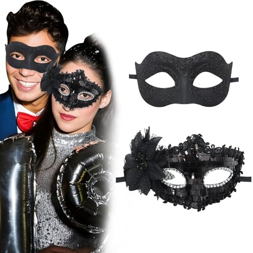 2 Pcs Venezianische Maske Damen,Venezianische Maske Herren,Maske Maskenball Frau,Maske Für Maskenball,Venezianische Maske,Maskenball Masken,Damen-Maskerade,Maskerade/Halloween/Party/Maskerade-Masken 2 Pcs Venezianische Maske Damen,Venezianische Maske Herren,Maske Maskenball Frau,Maske Für Maskenball,Venezianische Maske,Maskenball Masken,Damen-Maskerade,Maskerade/Halloween/Party/Maskerade-Masken von xianshi