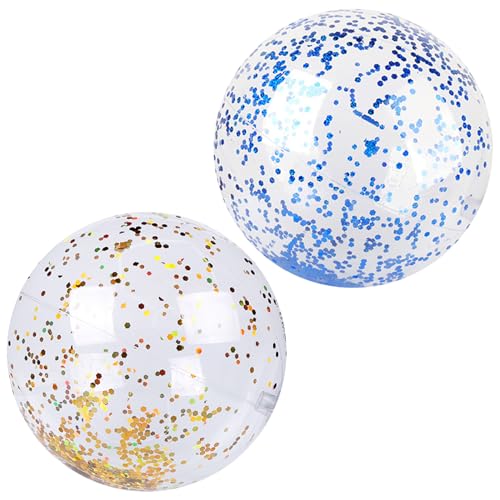 2 Stück Wasserball Glitter,Wasserball Aufblasbar,Ball Aufblasbarer Wasser Wasserbälle,Baby Beach Kinder,Schwimmbad Spielzeug für Aufblasbare Glitzer Wasserball-Spielzeug,Kinder-Pool-Tauchbälle 40cm 2 Stück Wasserball Glitter,Wasserball Aufblasbar,Ball Aufblasbarer Wasser Wasserbälle,Baby Beach Kinder,Schwimmbad Spielzeug für Aufblasbare Glitzer Wasserball-Spielzeug,Kinder-Pool-Tauchbälle 40cm von xianshi