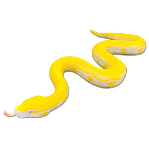 Elastische Schlange Spielzeug aus Schlangen Weiche Gummischlangenfigur Gartenschlange Spielzeug Schlangenfigur um Vögel Fernzuhalten Gefälschte Schlangen Gartenrequisiten für Halloween Dekoration von xianshi