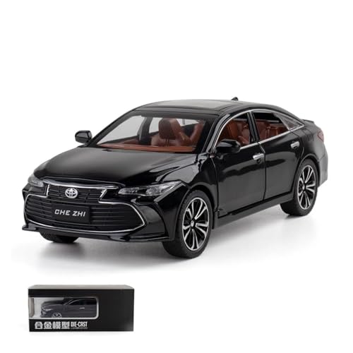 xiaobin Druckguss-Modellauto 1/24 Toyota Avalon Spielzeugauto für Kinder Diecast Metall Modell Miniatur Sound Licht Türen zu öffnende Sammlung Geschenk für Kinder(Black) von xiaobin