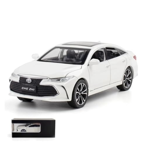 xiaobin Druckguss-Modellauto 1/24 Toyota Avalon Spielzeugauto für Kinder Diecast Metall Modell Miniatur Sound Licht Türen zu öffnende Sammlung Geschenk für Kinder(White) von xiaobin