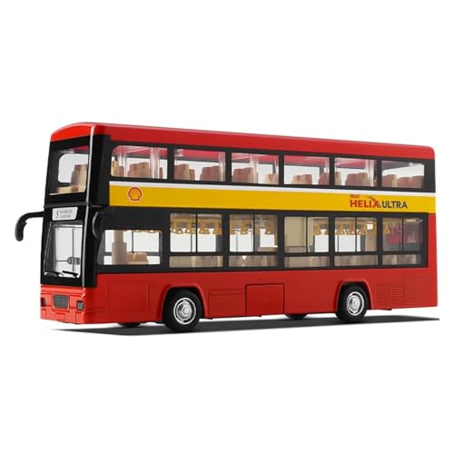 xiaobin Druckguss-Modellauto 1/50 SETRA Luxus-Reisebus-Spielzeugauto, Druckguss-Miniaturmodell, zurückziehbar, Sound und Licht, pädagogische Sammlung, Geschenk für Jungen und Kinder(Khaki) von xiaobin