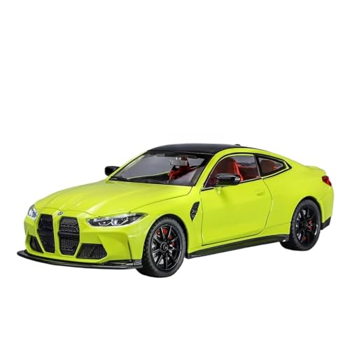 xiaobin Druckguss-Modellauto 1:24 M4 G82 Coupé Legierung Sportwagenmodell Druckguss Metallfahrzeuge Automodell Simulation Sound Light Collection Kinderspielzeug Geschenk(Yellow) von xiaobin