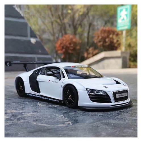 xiaobin Druckguss-Modellauto 1:24 R8 Legierung Rennwagenmodell Druckguss Metall Spielzeug Sportwagen Fahrzeuge Modell Simulation Sammlung Jungen Spielzeug Für Kinder Geschenk(White) von xiaobin