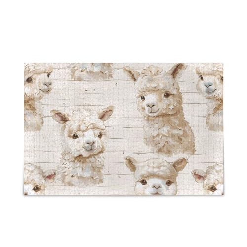 xigua Alpaka Muster Puzzle 500 Teile - Holzpuzzle für Familienspiele - Geeignet für Jugendliche und Erwachsene xigua Alpaka Muster Puzzle 500 Teile - Holzpuzzle für Familienspiele - Geeignet für Jugendliche und Erwachsene von xigua