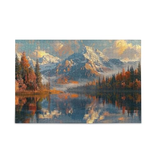 xigua Berglandschaft Puzzle 500 Teile - Holzpuzzle für Familienspiele - Geeignet für Jugendliche und Erwachsene xigua Berglandschaft Puzzle 500 Teile - Holzpuzzle für Familienspiele - Geeignet für Jugendliche und Erwachsene von xigua