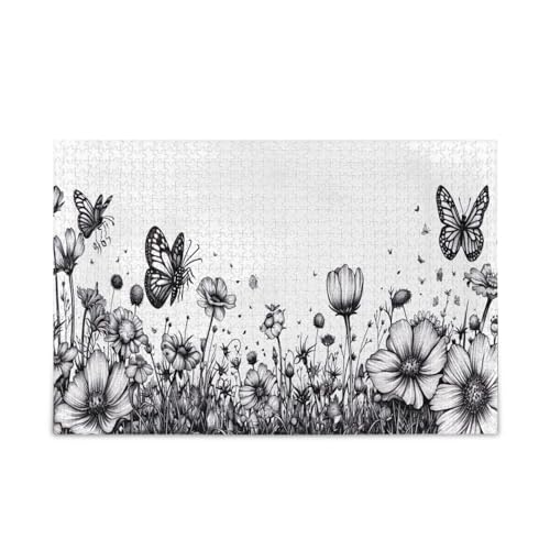 xigua Blumen und Schmetterlinge Puzzle 1000 Teile Holzpuzzle für Familienspiele Geeignet für Jugendliche und Erwachsene xigua Blumen und Schmetterlinge Puzzle 1000 Teile Holzpuzzle für Familienspiele Geeignet für Jugendliche und Erwachsene von xigua