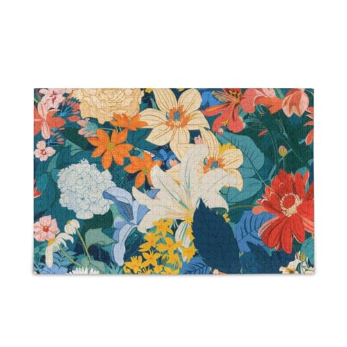 xigua Bunte Blumen Puzzle 500 Teile - Holzpuzzle für Familienspiele - Geeignet für Jugendliche und Erwachsene xigua Bunte Blumen Puzzle 500 Teile - Holzpuzzle für Familienspiele - Geeignet für Jugendliche und Erwachsene von xigua
