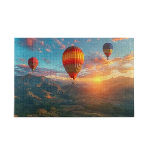 xigua Bunte Heißluftballons Puzzle 1000 Teile - Holzpuzzle für Familienspiele - Geeignet für Jugendliche und Erwachsene xigua Bunte Heißluftballons Puzzle 1000 Teile - Holzpuzzle für Familienspiele - Geeignet für Jugendliche und Erwachsene von xigua
