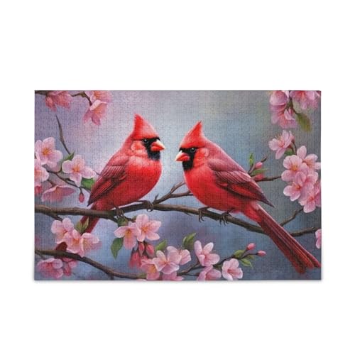 xigua Cardinal Bird Pattern Puzzle 1000 Teile - Holzpuzzle für Familienspiele - Geeignet für Jugendliche und Erwachsene xigua Cardinal Bird Pattern Puzzle 1000 Teile - Holzpuzzle für Familienspiele - Geeignet für Jugendliche und Erwachsene von xigua