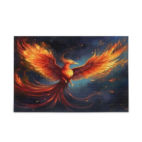 xigua Fire Phoenix Puzzle 500 Teile - Holzpuzzle für Familienspiele - Geeignet für Jugendliche und Erwachsene xigua Fire Phoenix Puzzle 500 Teile - Holzpuzzle für Familienspiele - Geeignet für Jugendliche und Erwachsene von xigua