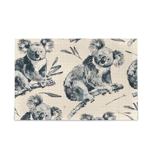 xigua Koala Muster Puzzle 500 Teile - Holzpuzzle für Familienspiele - Geeignet für Jugendliche und Erwachsene xigua Koala Muster Puzzle 500 Teile - Holzpuzzle für Familienspiele - Geeignet für Jugendliche und Erwachsene von xigua