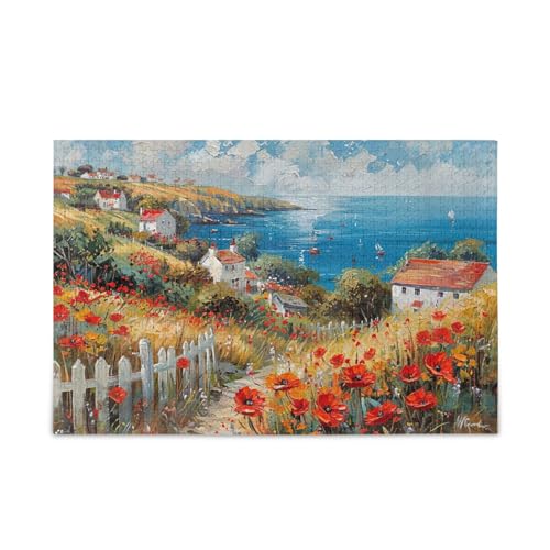 xigua Mohnfeld Muster Puzzle 1000 Teile - Holzpuzzle für Familienspiele - Geeignet für Jugendliche und Erwachsene xigua Mohnfeld Muster Puzzle 1000 Teile - Holzpuzzle für Familienspiele - Geeignet für Jugendliche und Erwachsene von xigua
