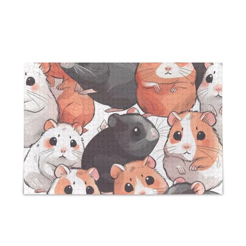 xigua Niedliche Hamster Puzzle 1000 Teile - Holzpuzzle für Familienspiele - Geeignet für Jugendliche und Erwachsene xigua Niedliche Hamster Puzzle 1000 Teile - Holzpuzzle für Familienspiele - Geeignet für Jugendliche und Erwachsene von xigua